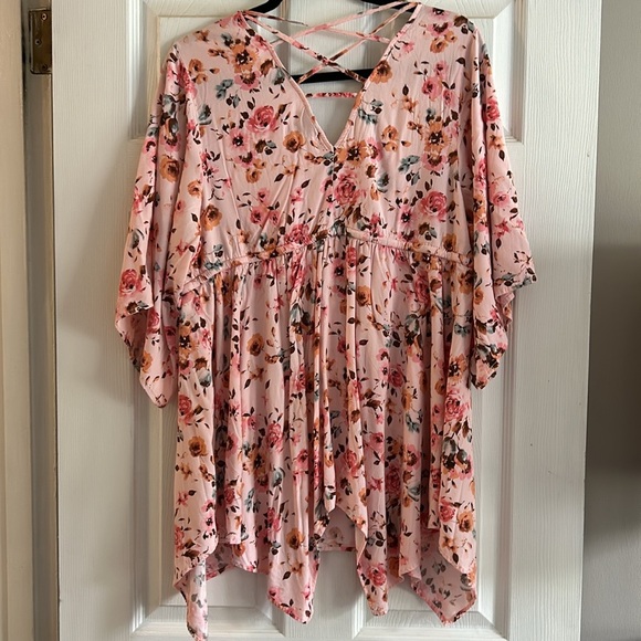 torrid Tops - Torrid Pink Ffloral 1X